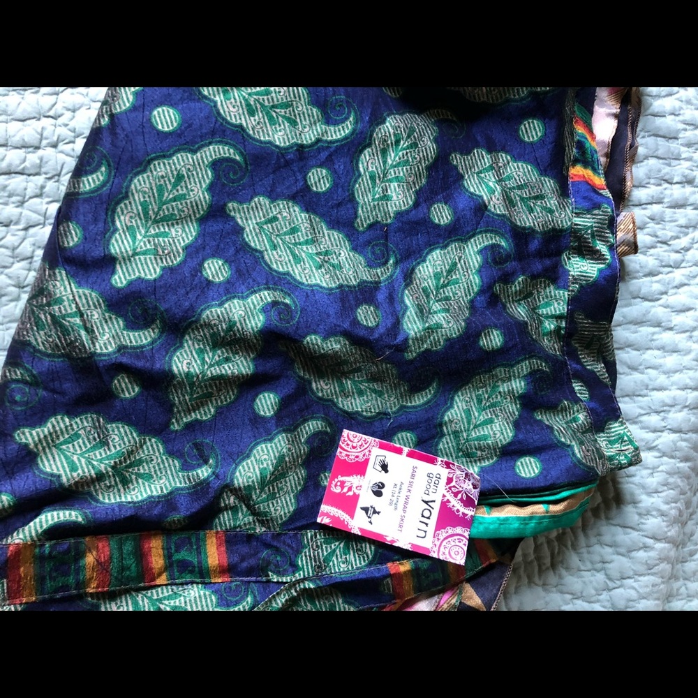 Sari wrap skirt